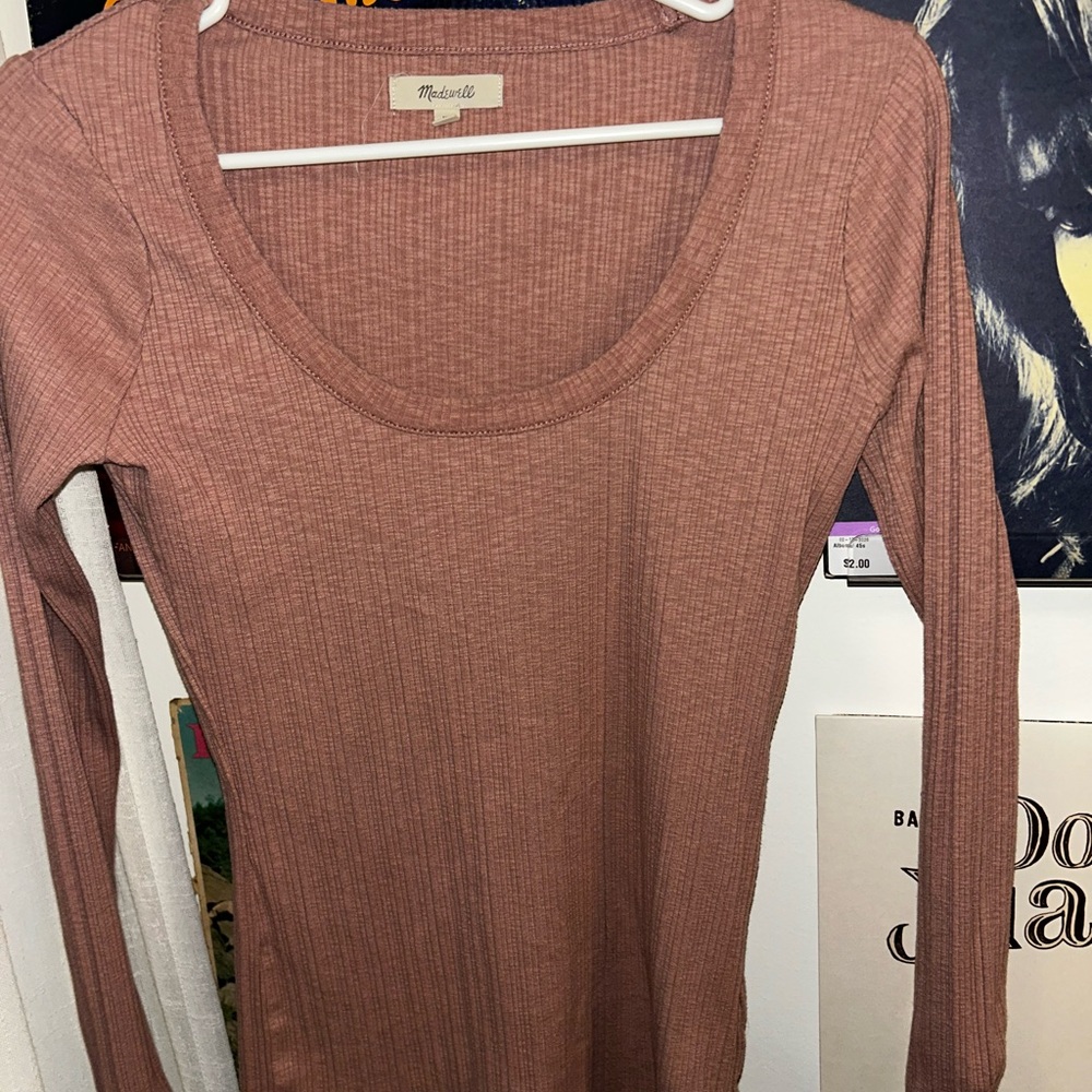 Madewell Ribbed Long Sleeve Top